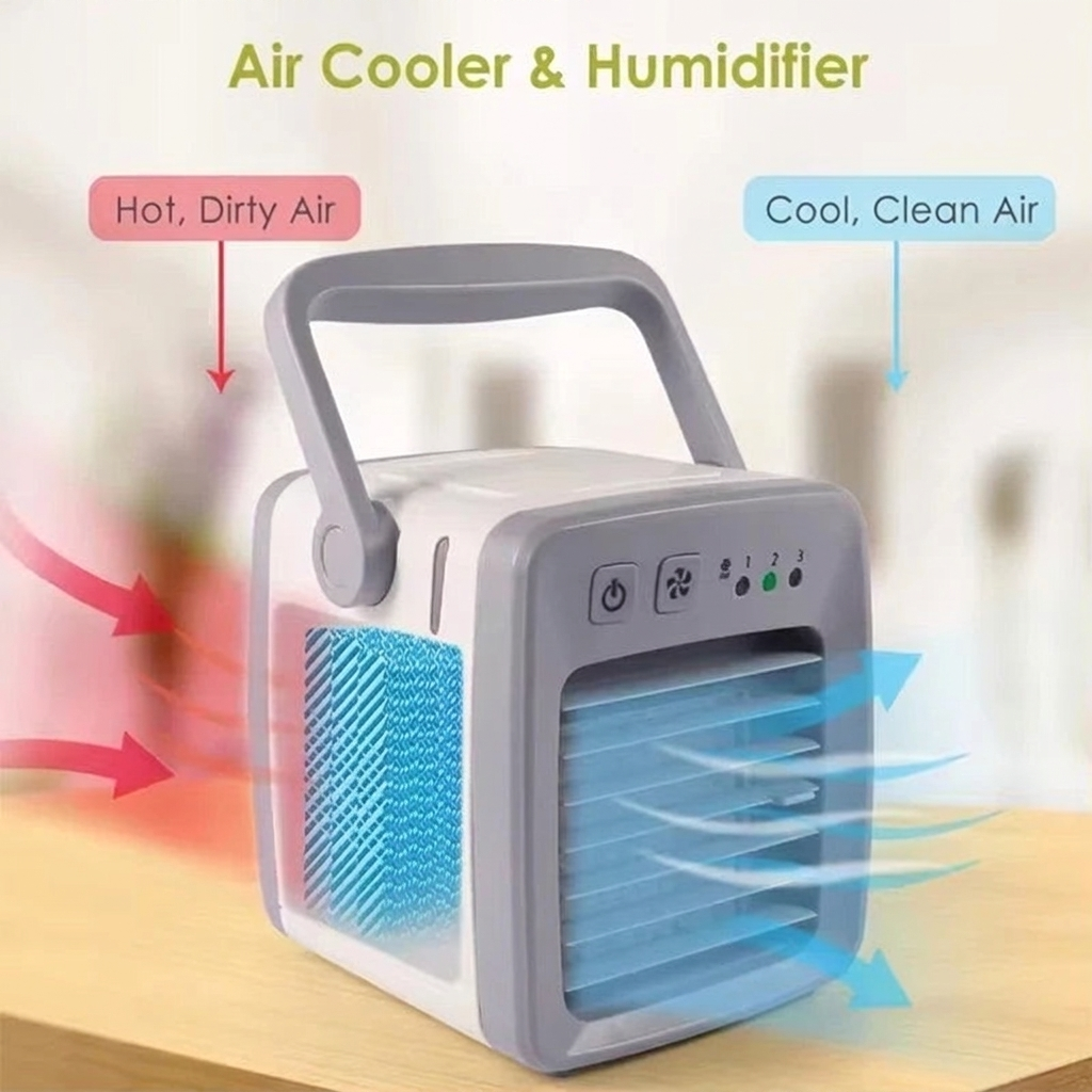 Refroidisseur d'air portable 4 en 1 avec humidificateur et purificateur