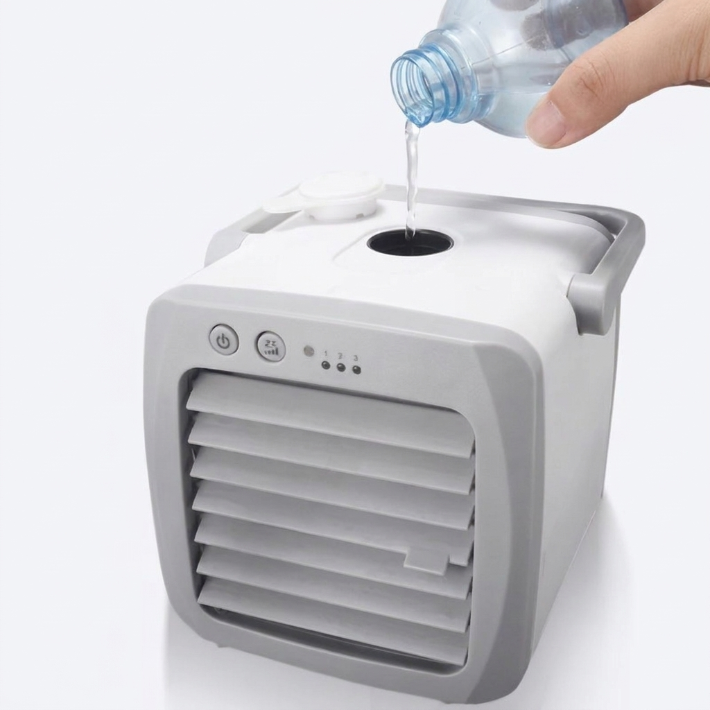 Refroidisseur d'air portable 4 en 1 avec humidificateur et purificateur