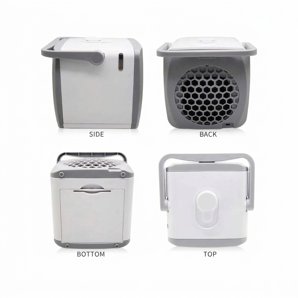 Refroidisseur d'air portable 4 en 1 avec humidificateur et purificateur