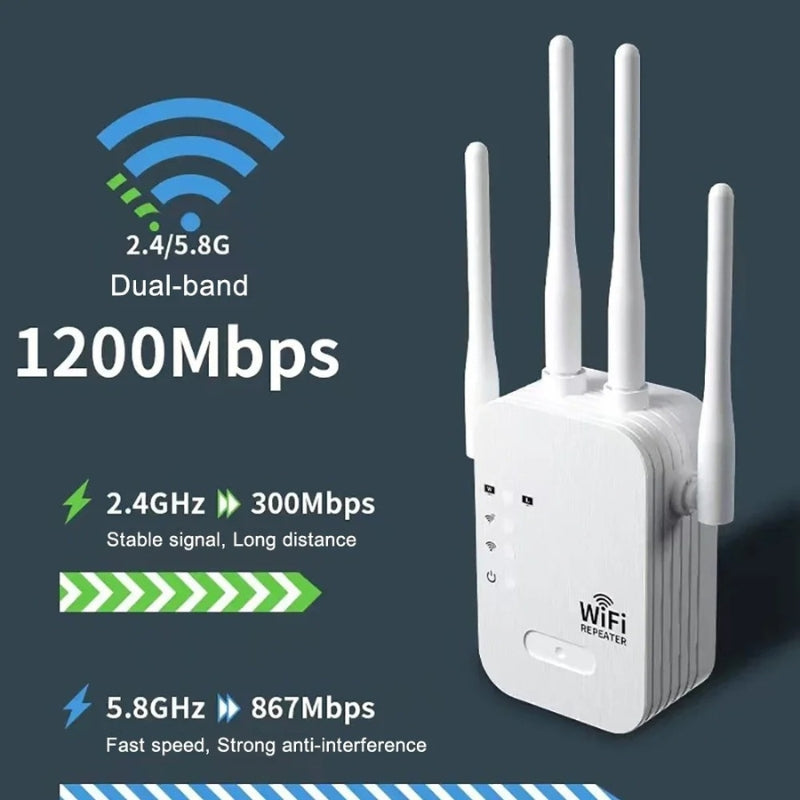 Répéteur Wi-Fi extérieur – amplification du signal jusqu'à 1200 Mb/s