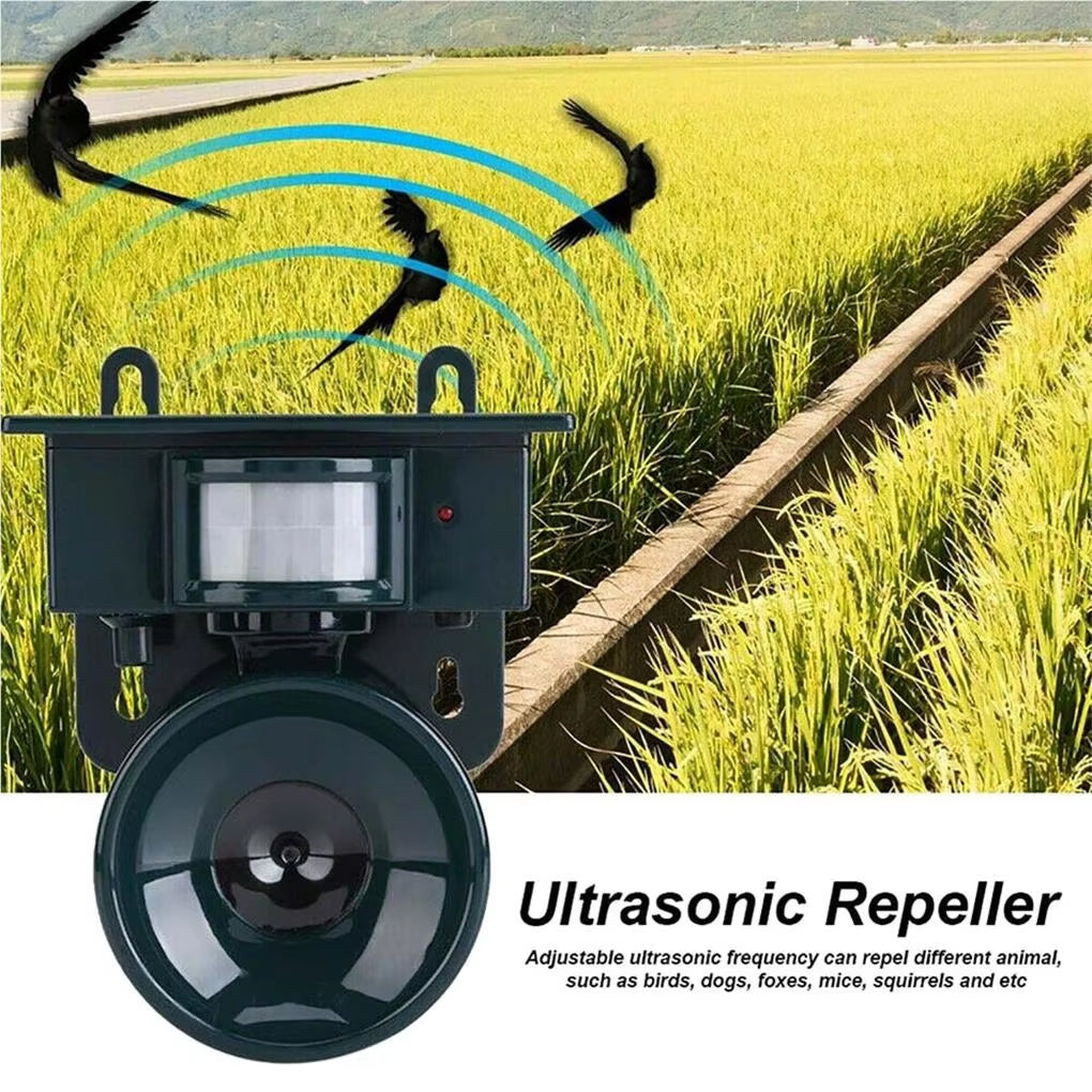 Répulseur solaire à ultrasons pour chauves-souris et animaux sauvages