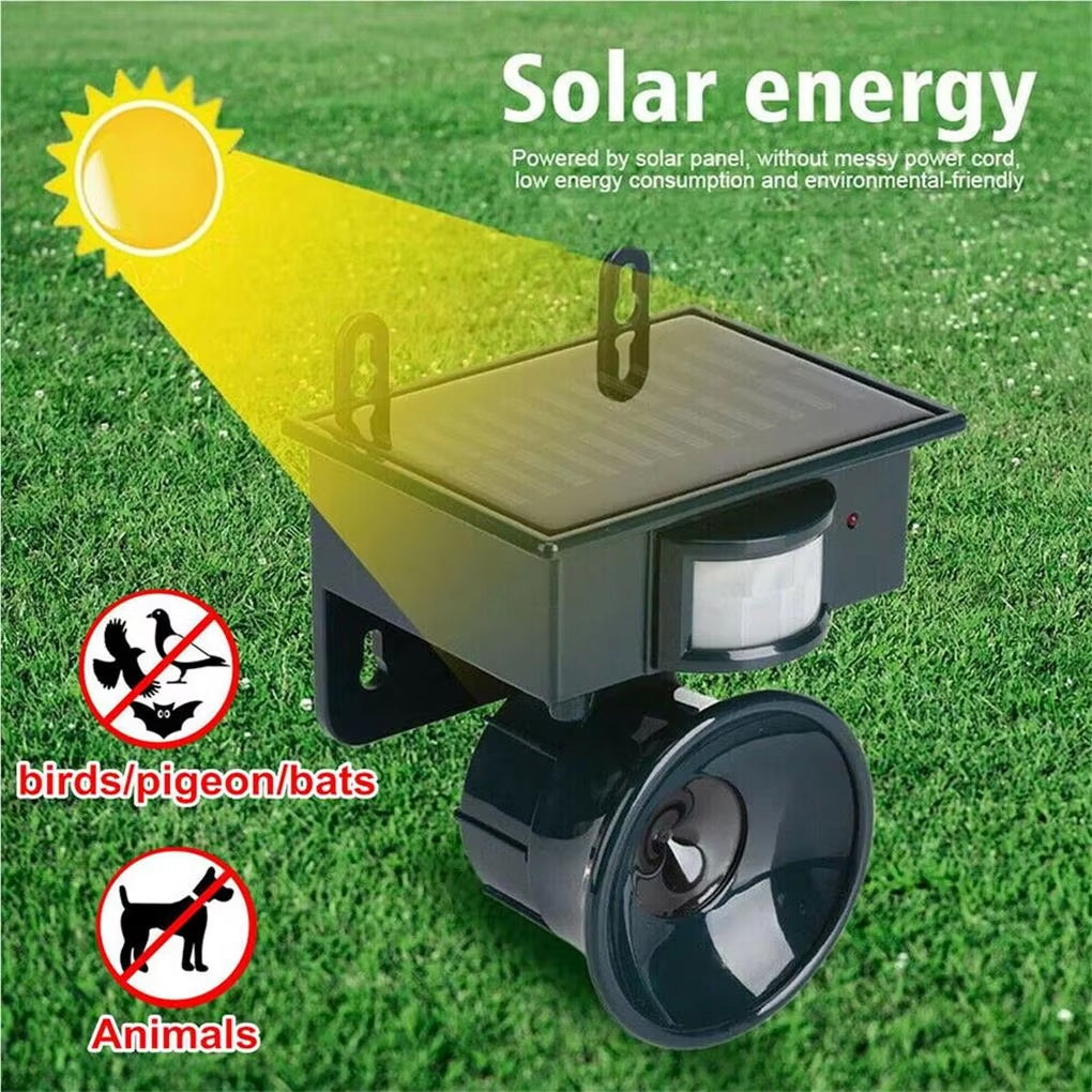 Répulseur solaire à ultrasons pour chauves-souris et animaux sauvages