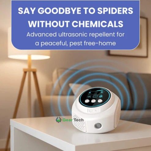 Répulsif à araignées ultrasonique sur prise, sans produits chimiques