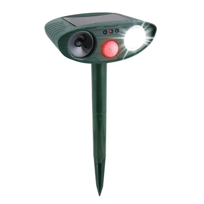 Répulsif à ultrasons solaire d'extérieur pour cerfs pour jardin