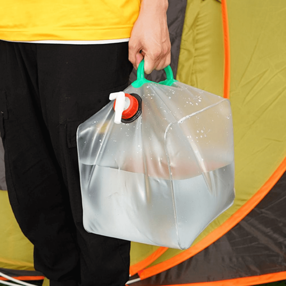 Réservoir d'eau portable et pliable pour voyage et activités en plein air