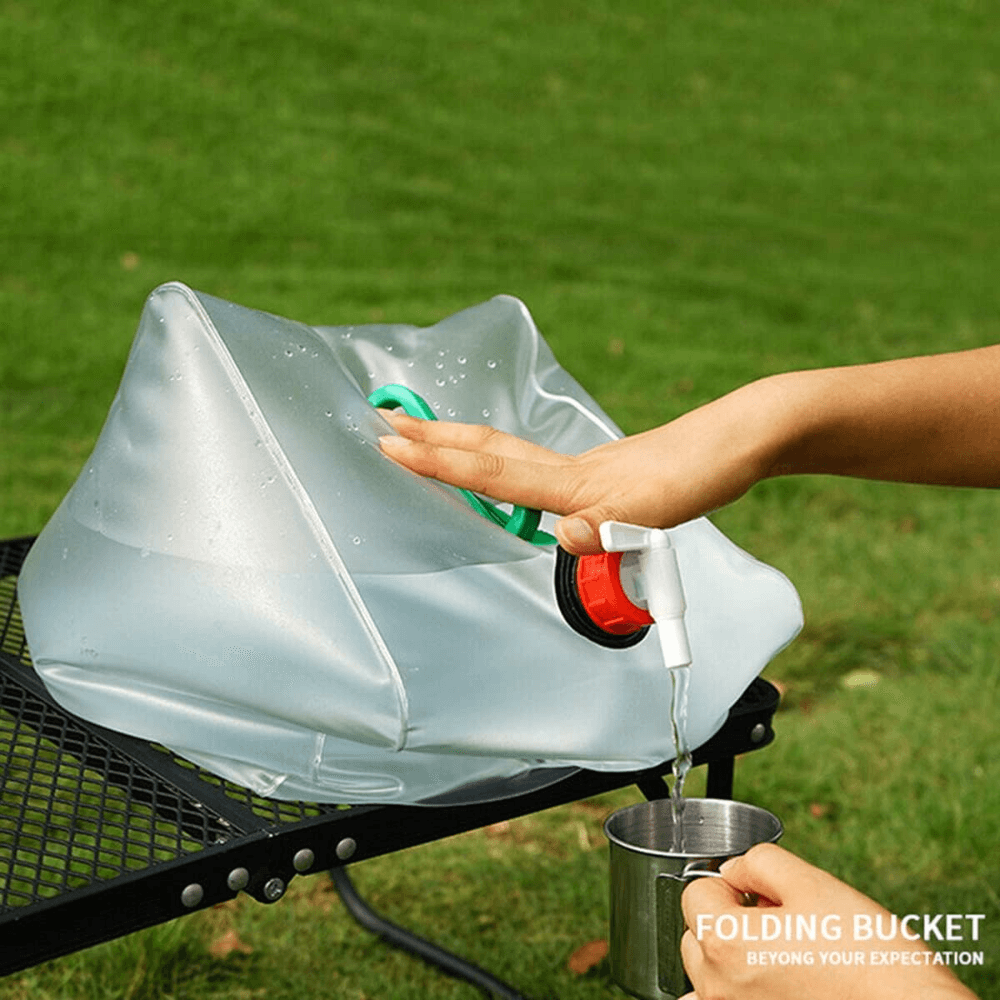 Réservoir d'eau portable et pliable pour voyage et activités en plein air