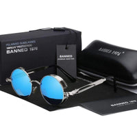 Gafas de sol polarizadas redondas retro estilo steampunk | Argo