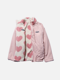 Veste réversible Chloe à imprimé cœur
