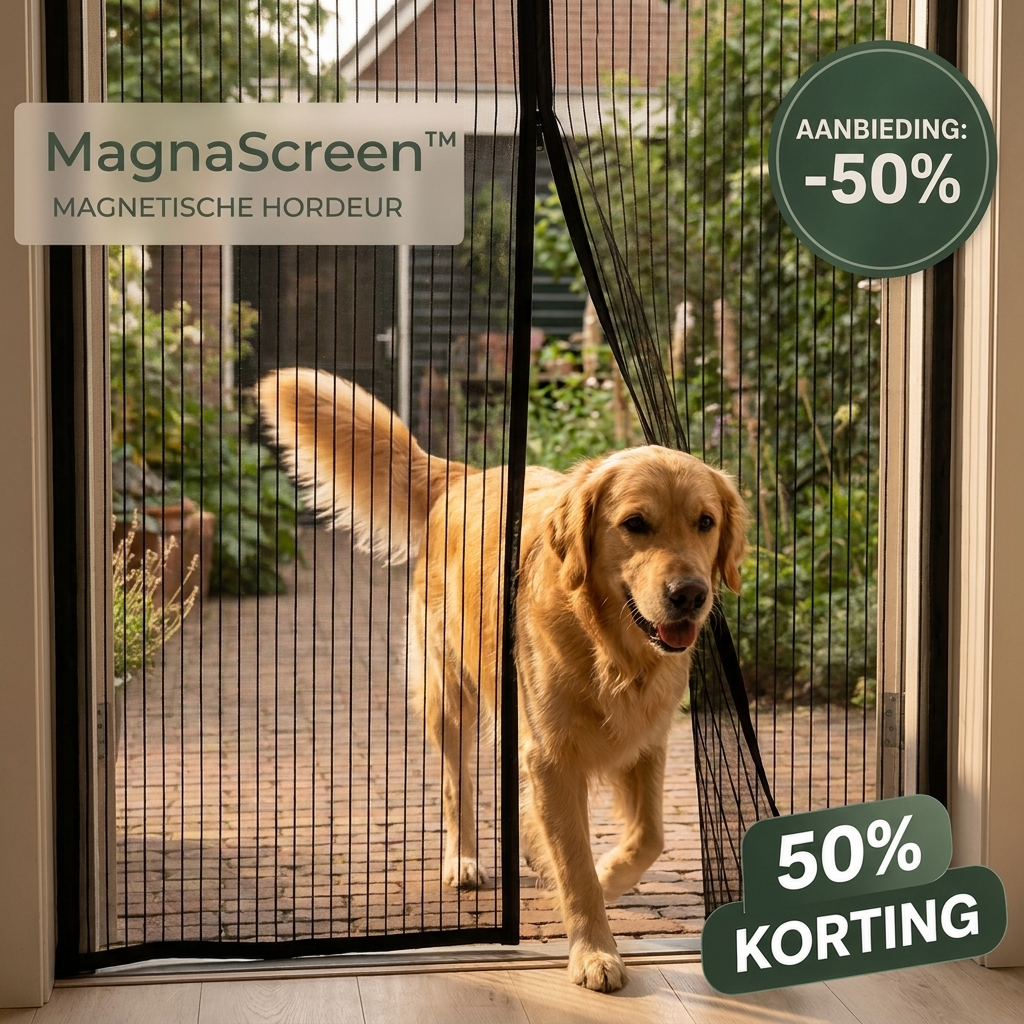 Rideau moustiquaire magnétique pour porte — Fermeture automatique, installation en 5 minutes, adapté aux chiens