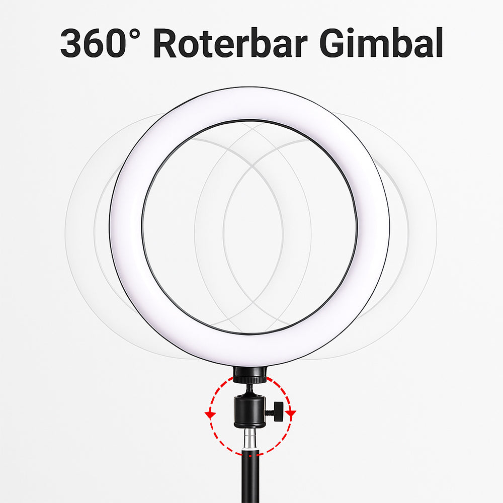 Ring light avec trépied – 3 températures de couleur – LJJ-26