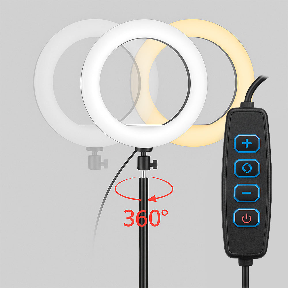 Ring light avec trépied – 3 températures de couleur – LJJ-26