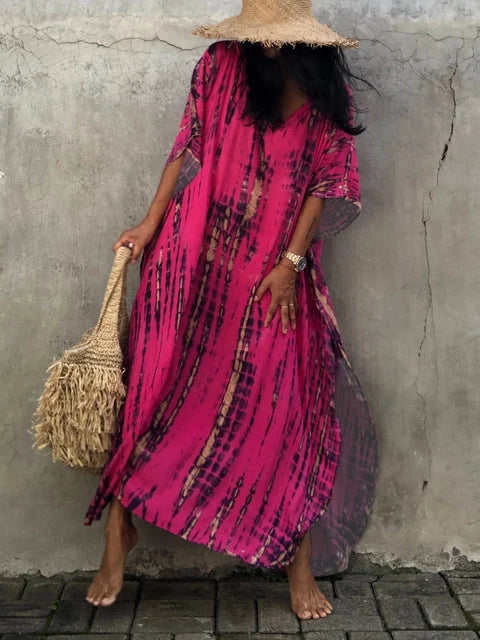 Robe caftan maxi d'été, aérée et élégante