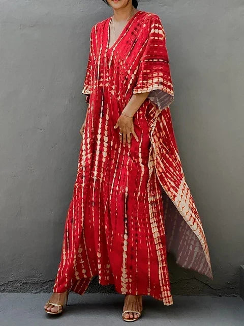 Robe caftan maxi d'été, aérée et élégante