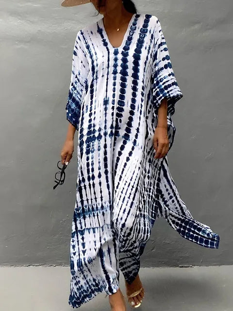 Robe caftan maxi d'été, aérée et élégante