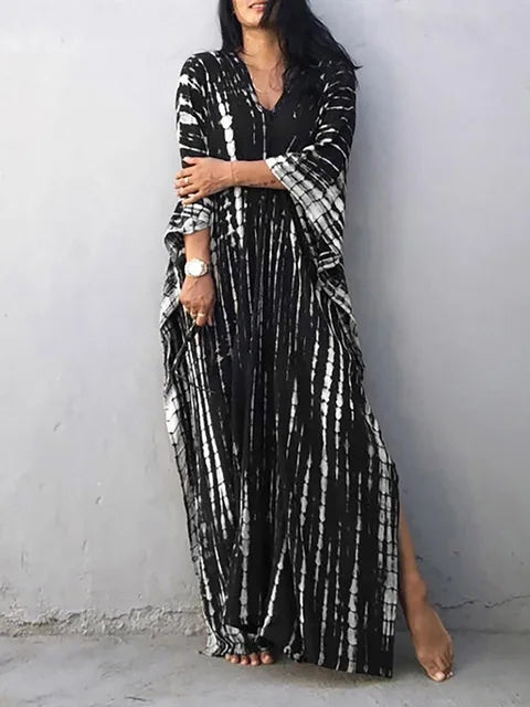 Robe caftan maxi d'été, aérée et élégante