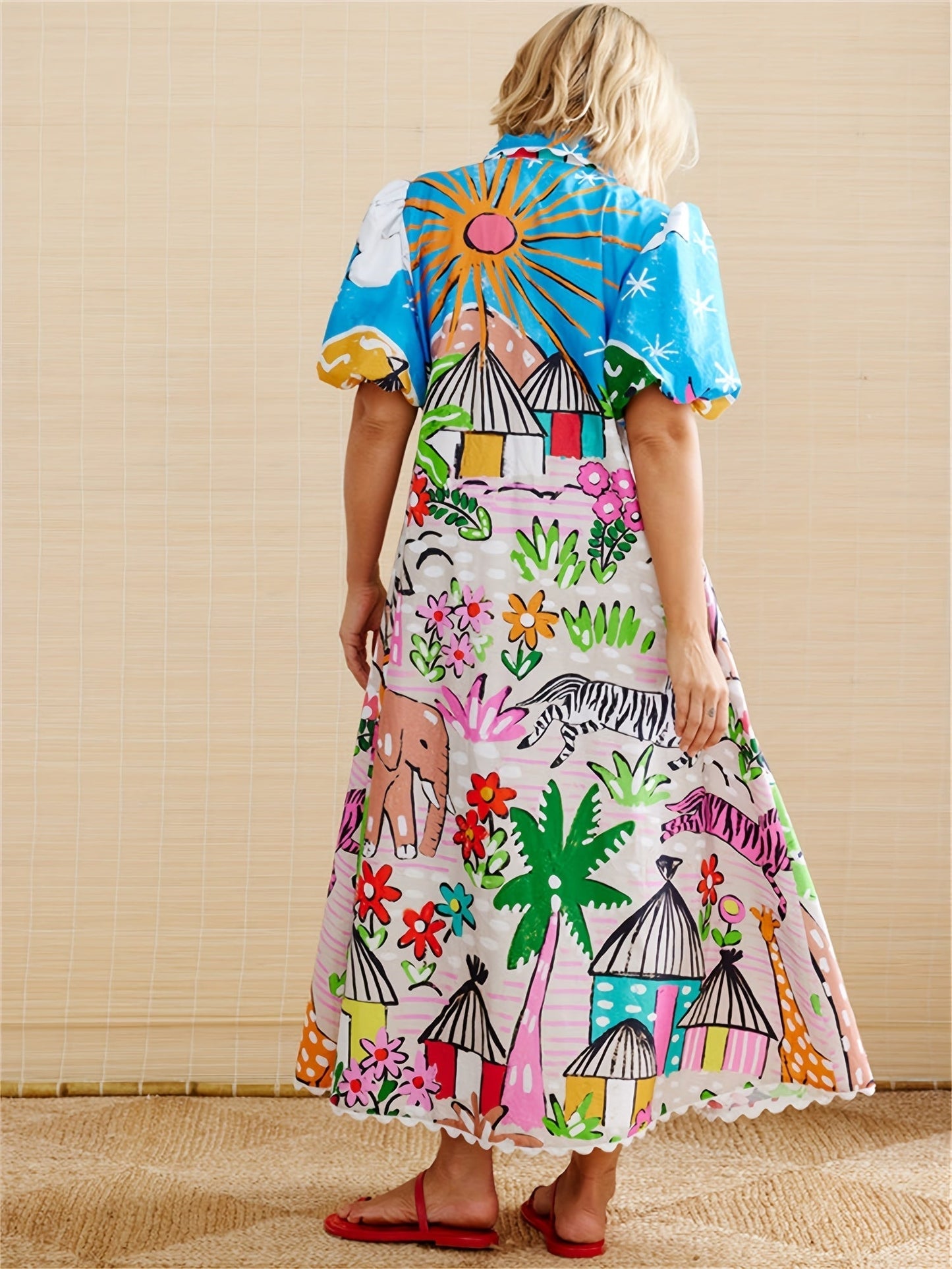 Robe d'été menthe élégante