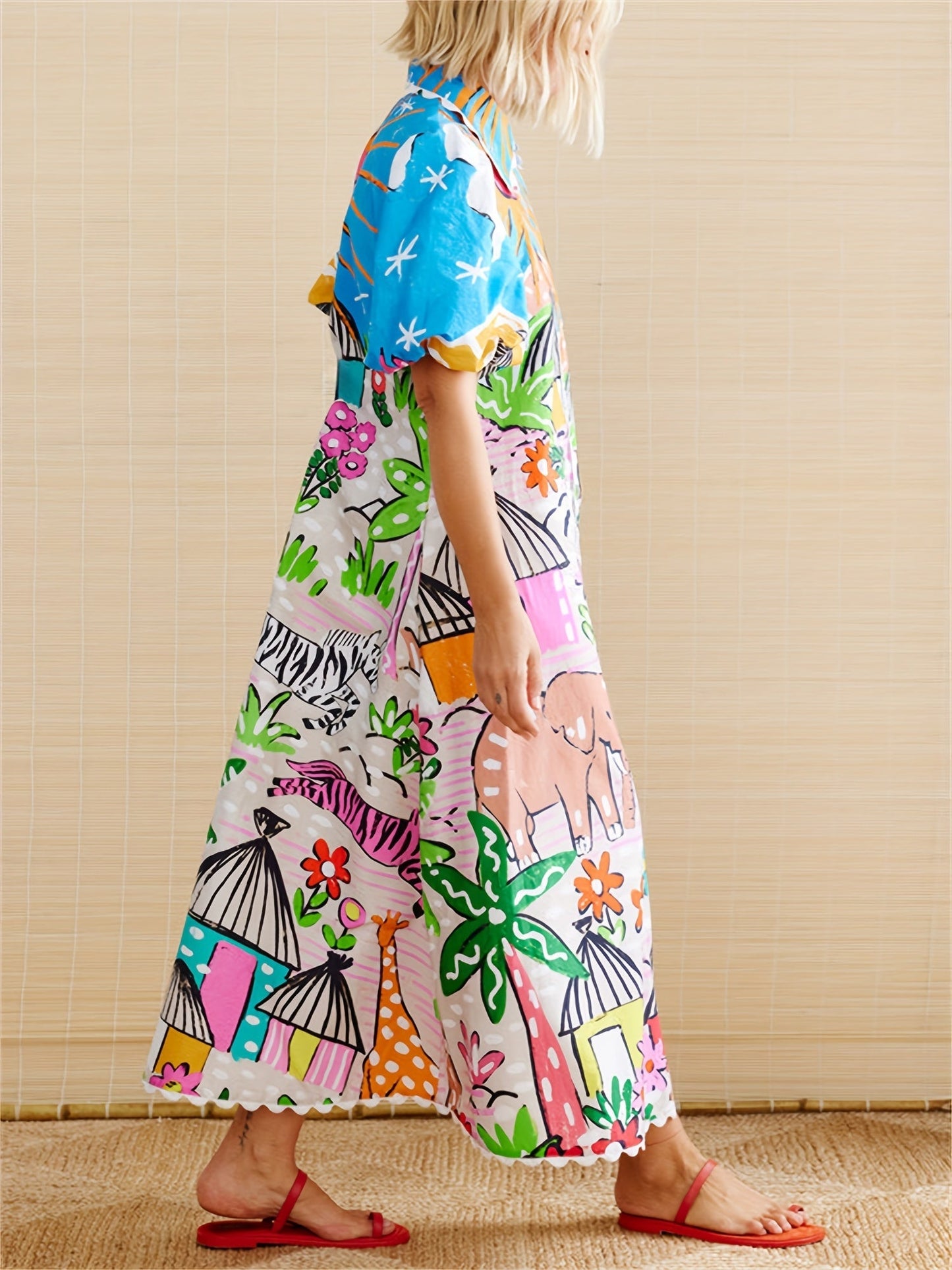 Robe d'été menthe élégante