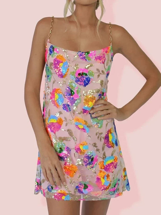 Robe élégante à motif floral pour l'été
