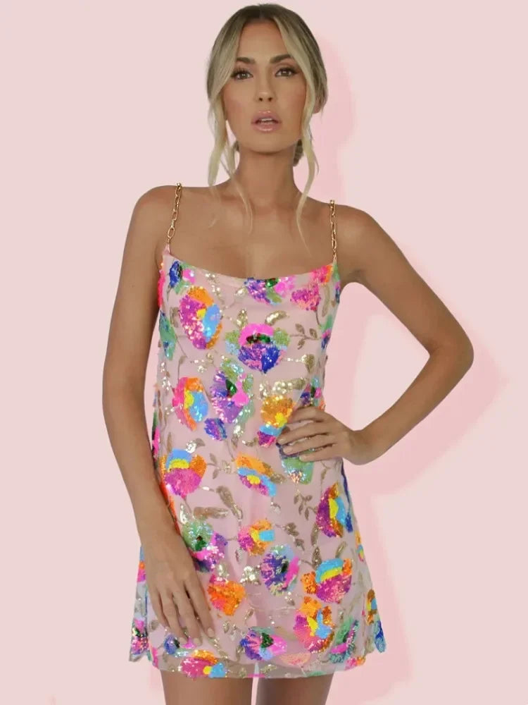Robe élégante à motif floral pour l'été