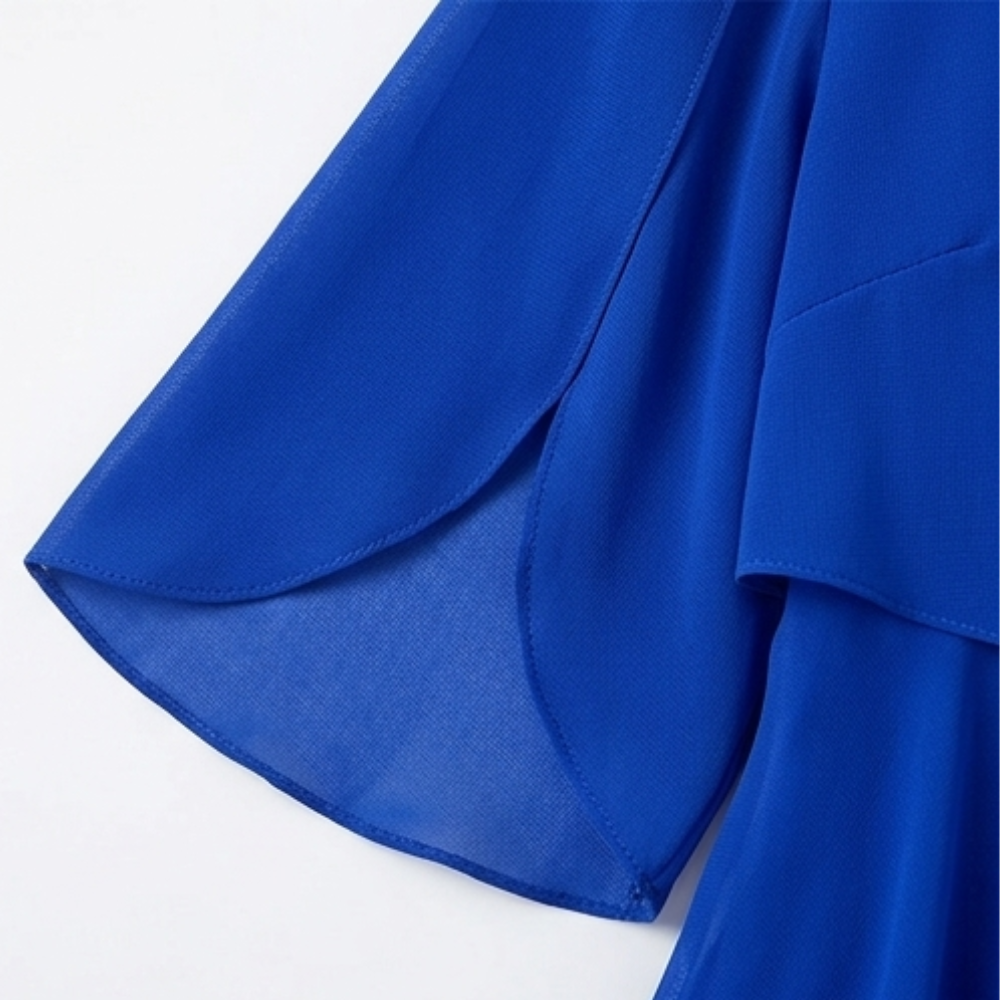 Robe élégante à volants superposés