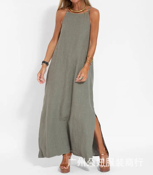 Robe élégante avec fentes