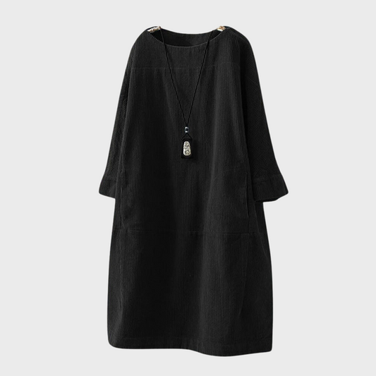 Robe élégante en velours à texture douce pour femme
