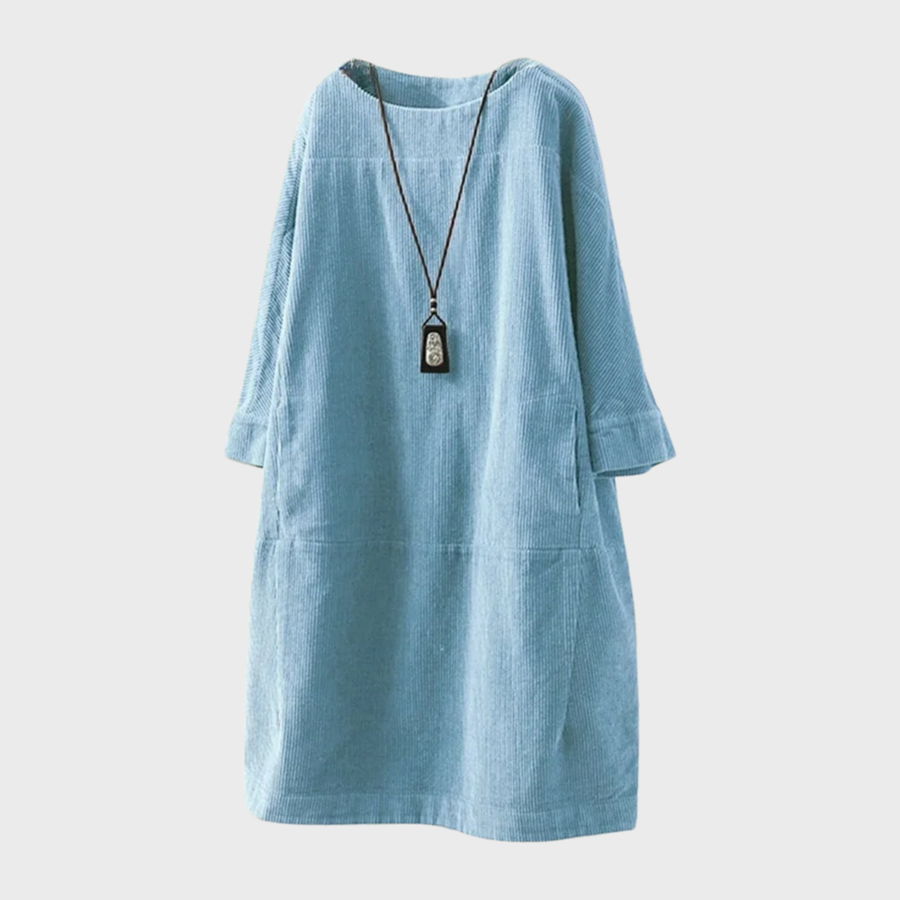 Robe élégante en velours à texture douce pour femme