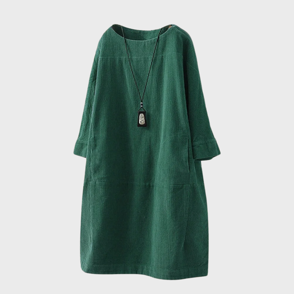 Robe élégante en velours à texture douce pour femme