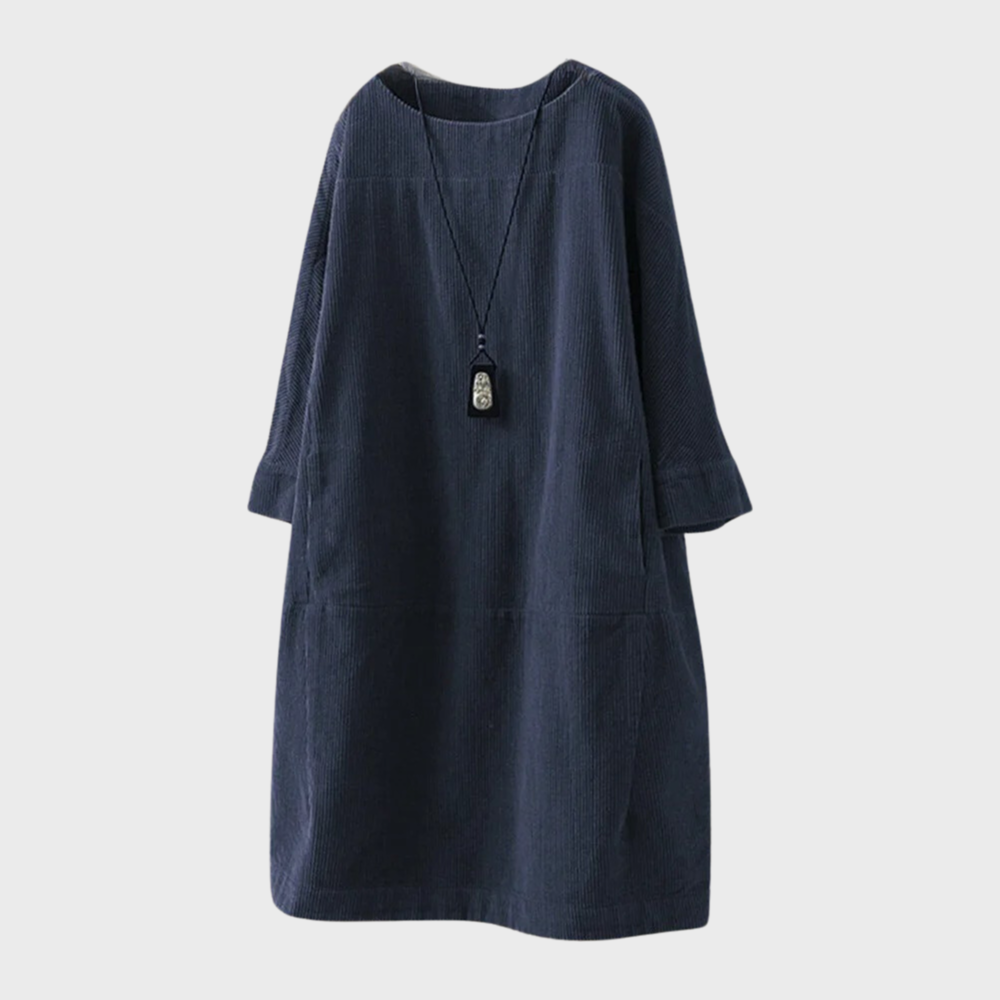 Robe élégante en velours à texture douce pour femme