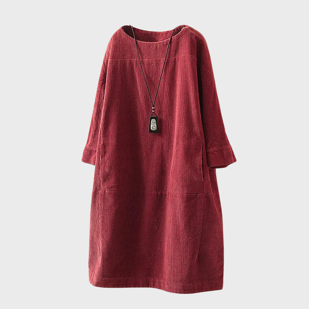 Robe élégante en velours à texture douce pour femme