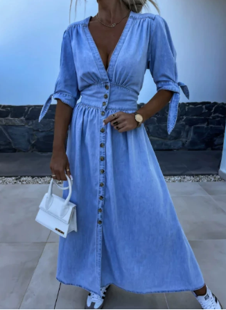 Robe en jean élégante – confortable et chic