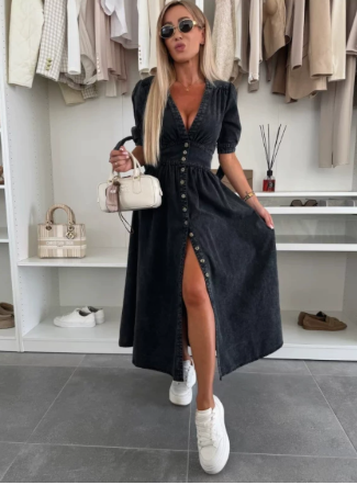 Robe en jean élégante – confortable et chic