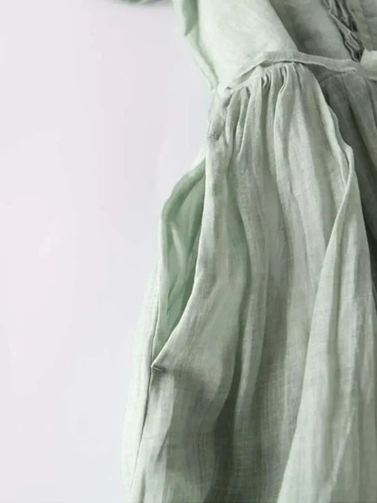 Robe en lin élégante – respirante et confortable