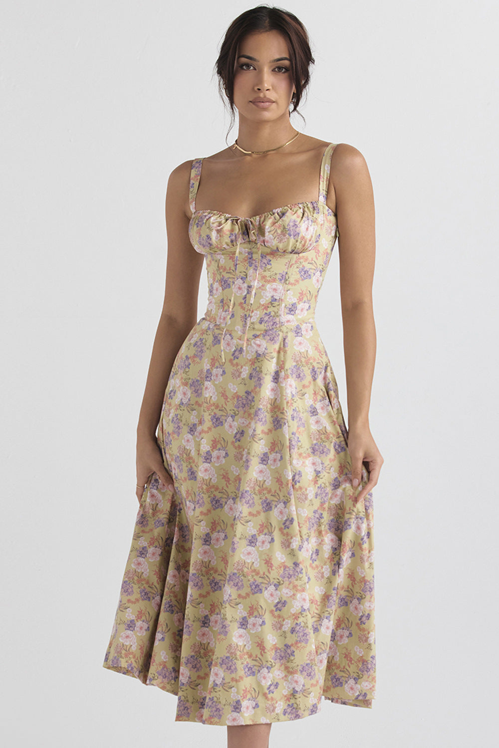 Robe fleurie de printemps