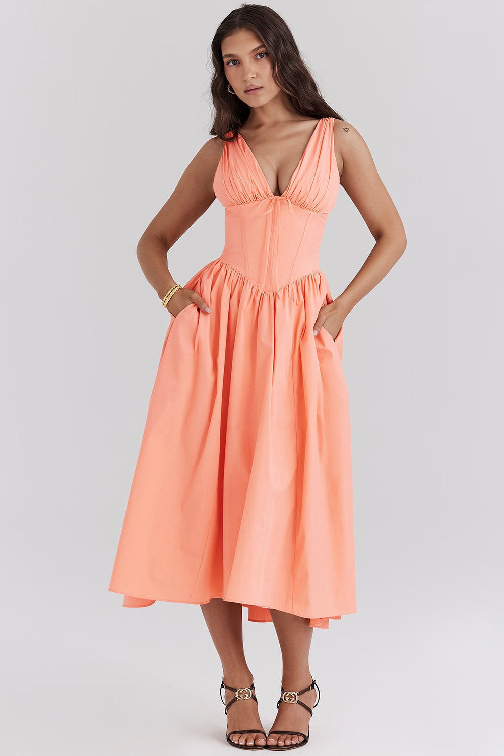 Robe fleurie élégante pour l'été