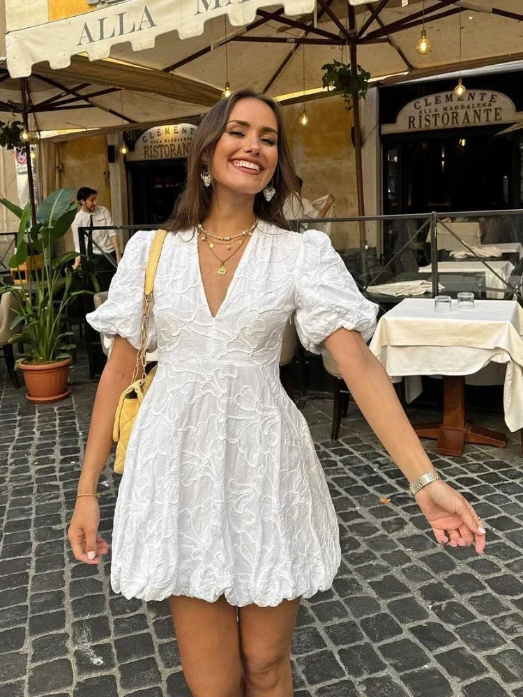 Robe floral romantique style décontracté
