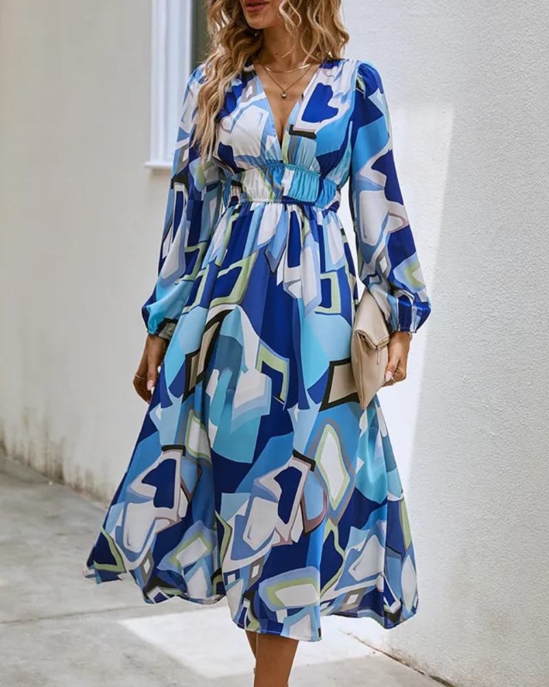 Robe longue à fleurs élégante