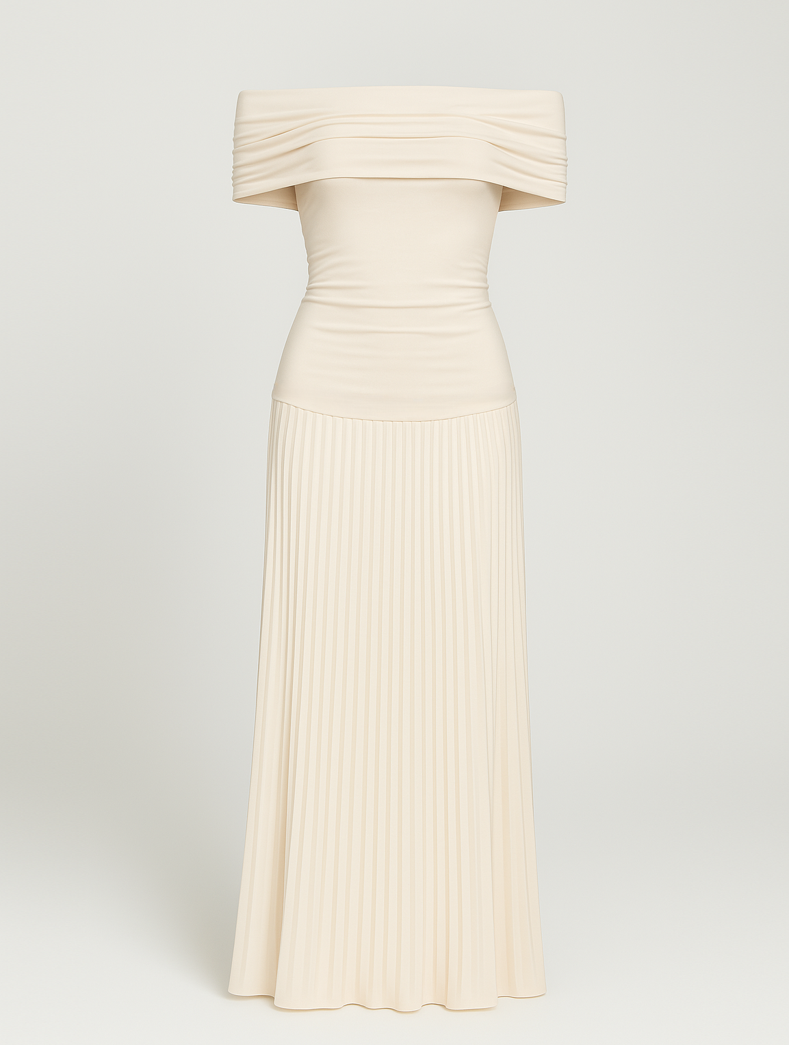 Robe maxi à épaules dénudées pour femme