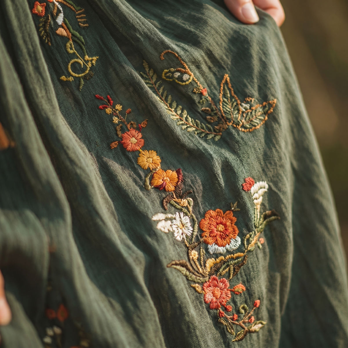 Robe maxi femme à fleurs avec plis et boutonnage