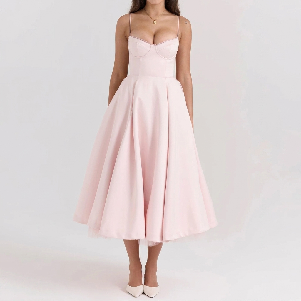 Robe midi corset