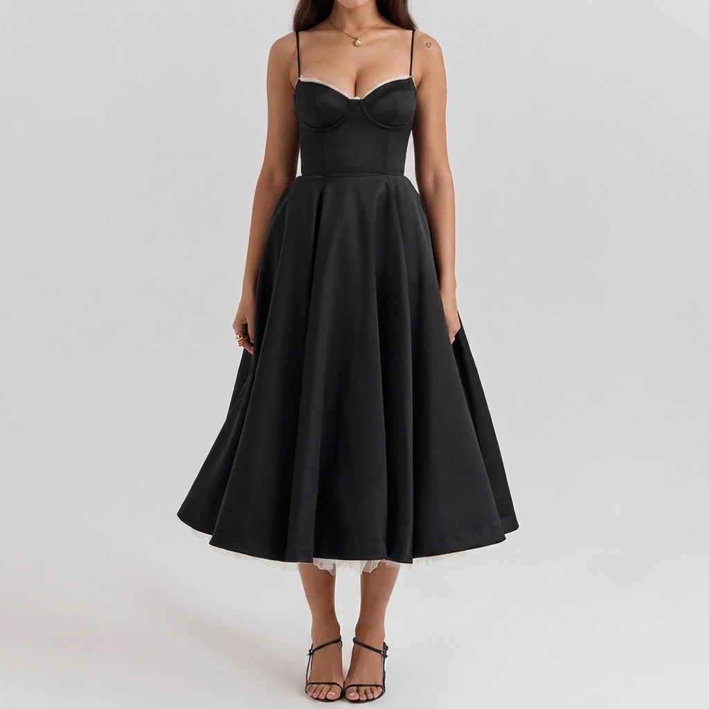 Robe midi corset