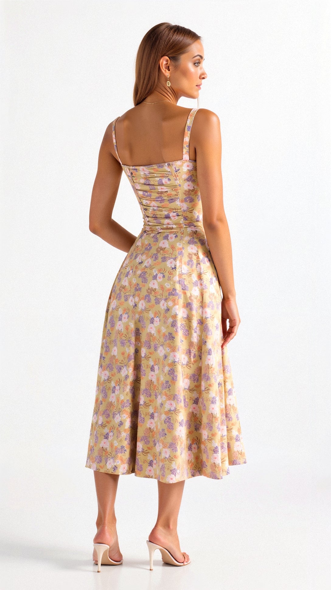 Robe midi corset - Style élégant et mettant la silhouette en valeur