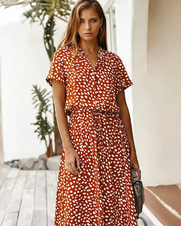 Robe midi d'été chic
