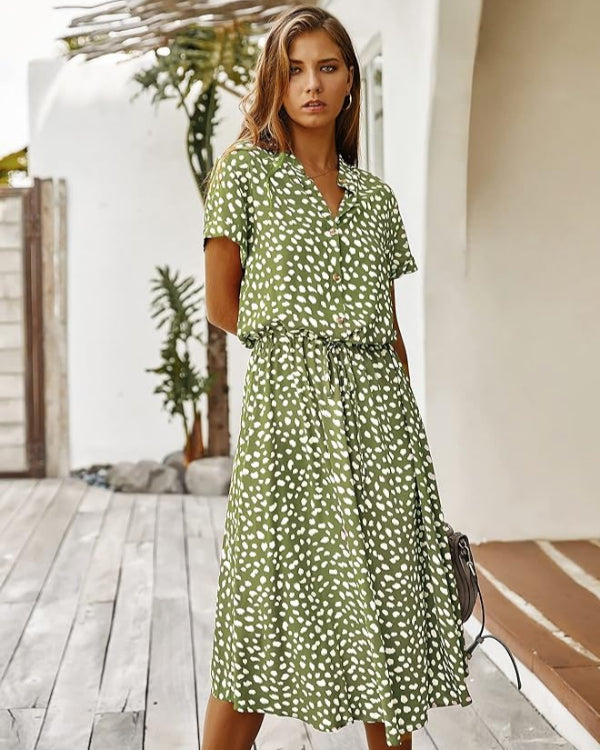 Robe midi d'été chic