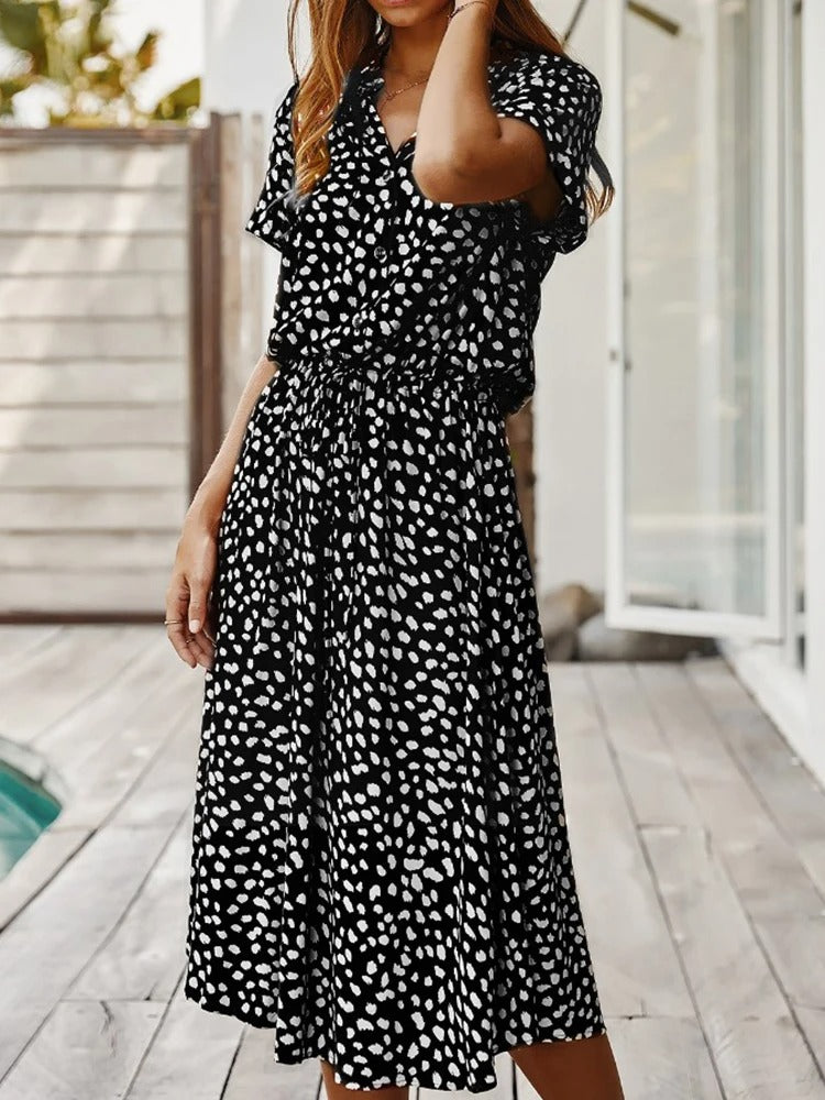 Robe midi d'été légère et confortable