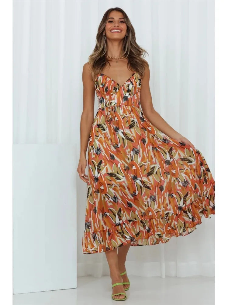 Robe midi élégante et raffinée