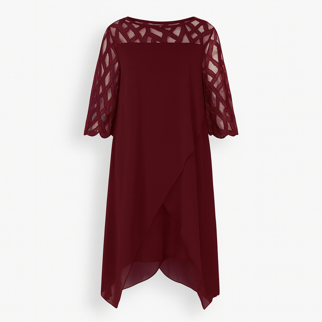 Robe midi légère et fluide pour l'automne