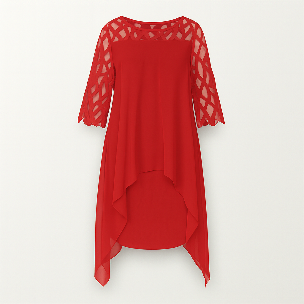 Robe midi légère et fluide pour l'automne