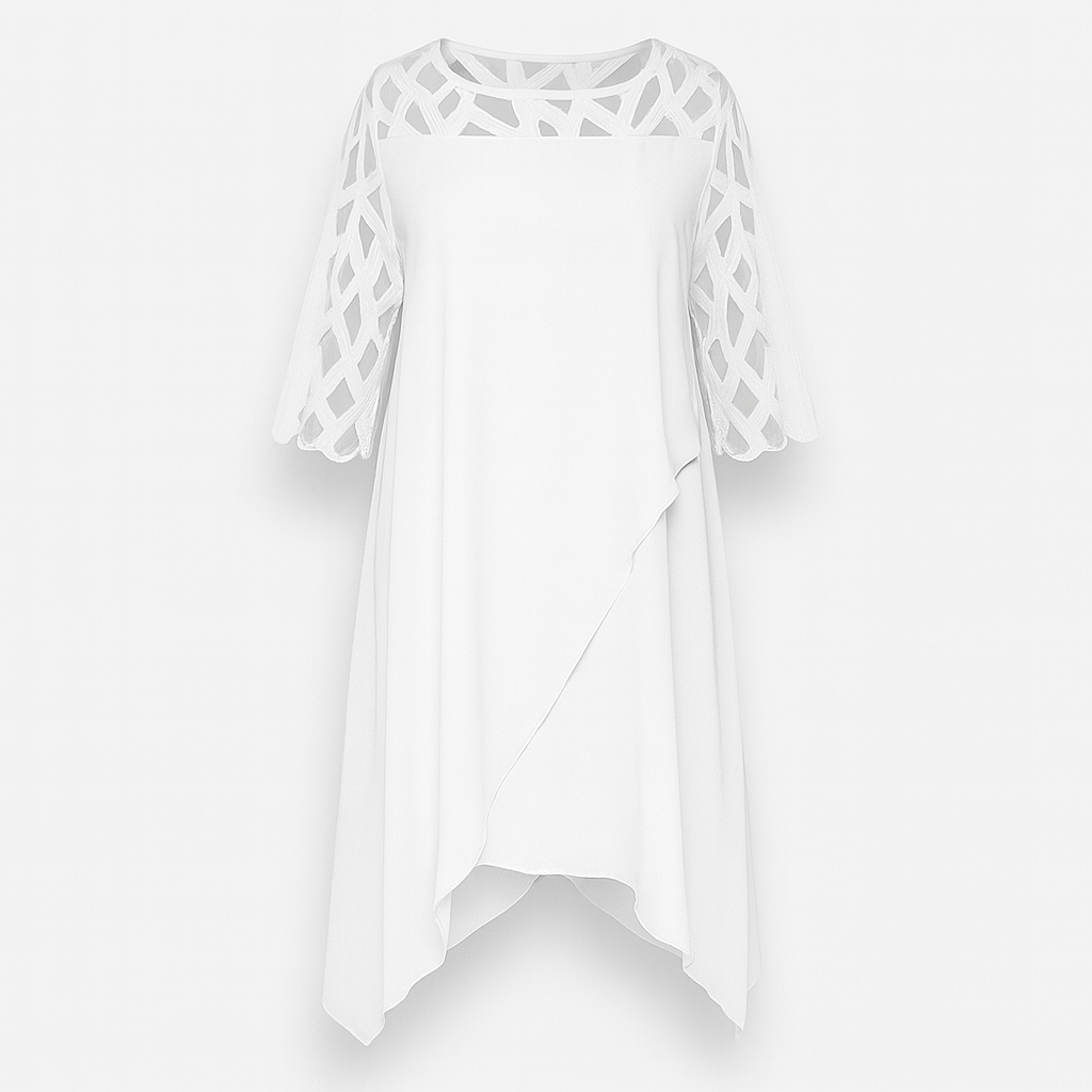 Robe midi légère et fluide pour l'automne