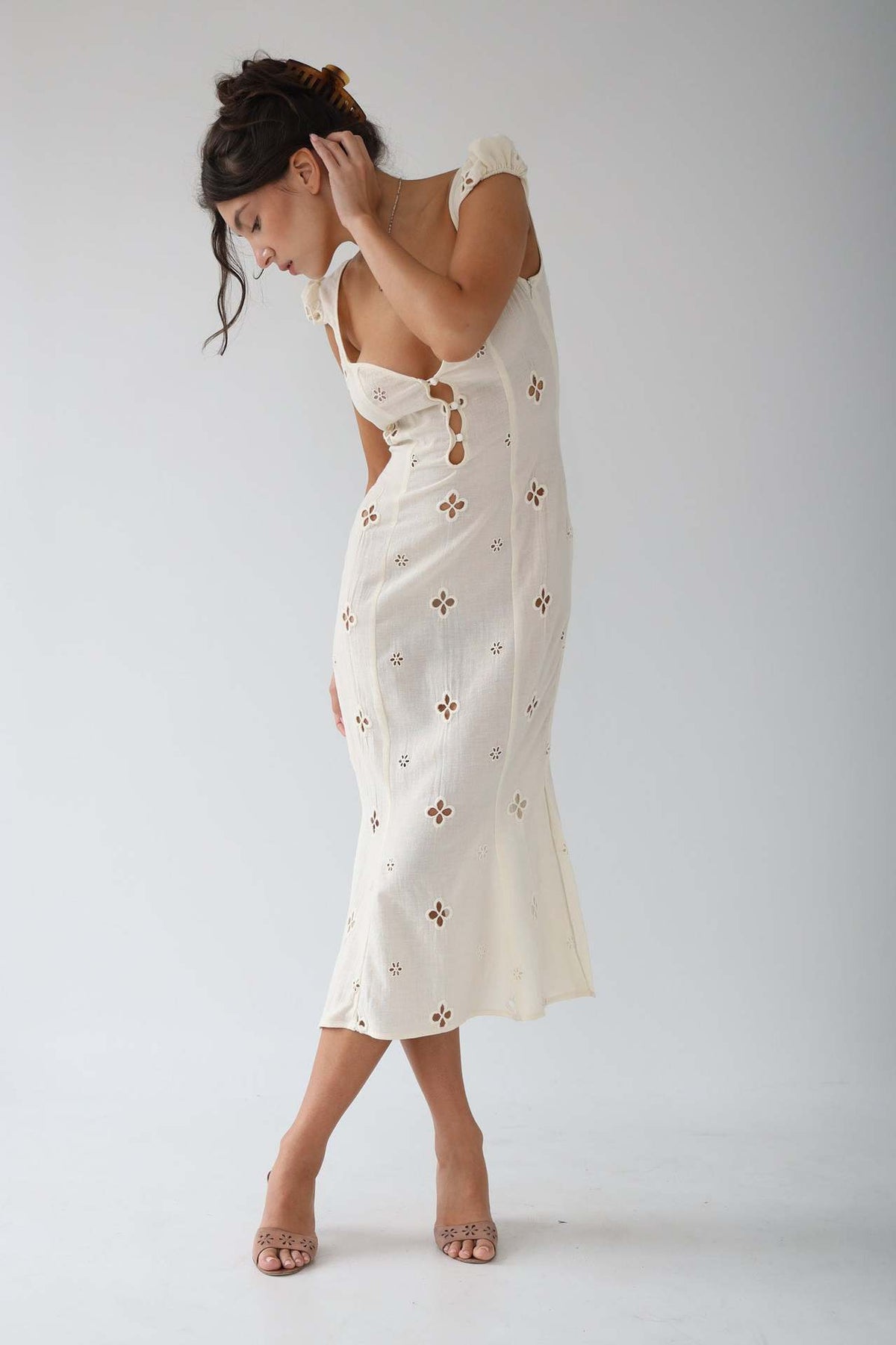 Robe midi moulante pour femme